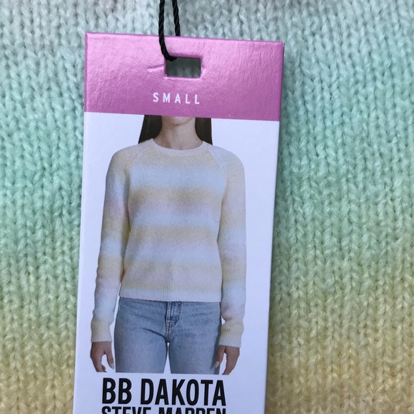 BB Dakota☀️Pastel striped Ombre sweater - Picture 8 of 11